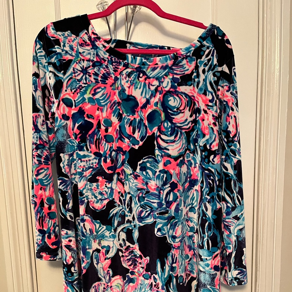 NWT Lilly Pulitzer velour dress size Large